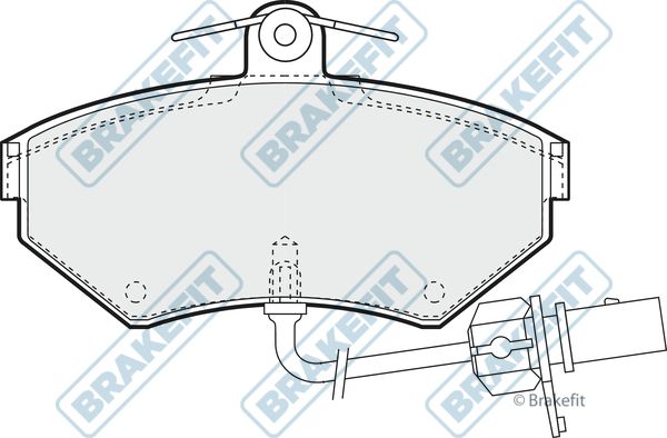 APEC BRAKING stabdžių trinkelių rinkinys, diskinis stabdys PD3144